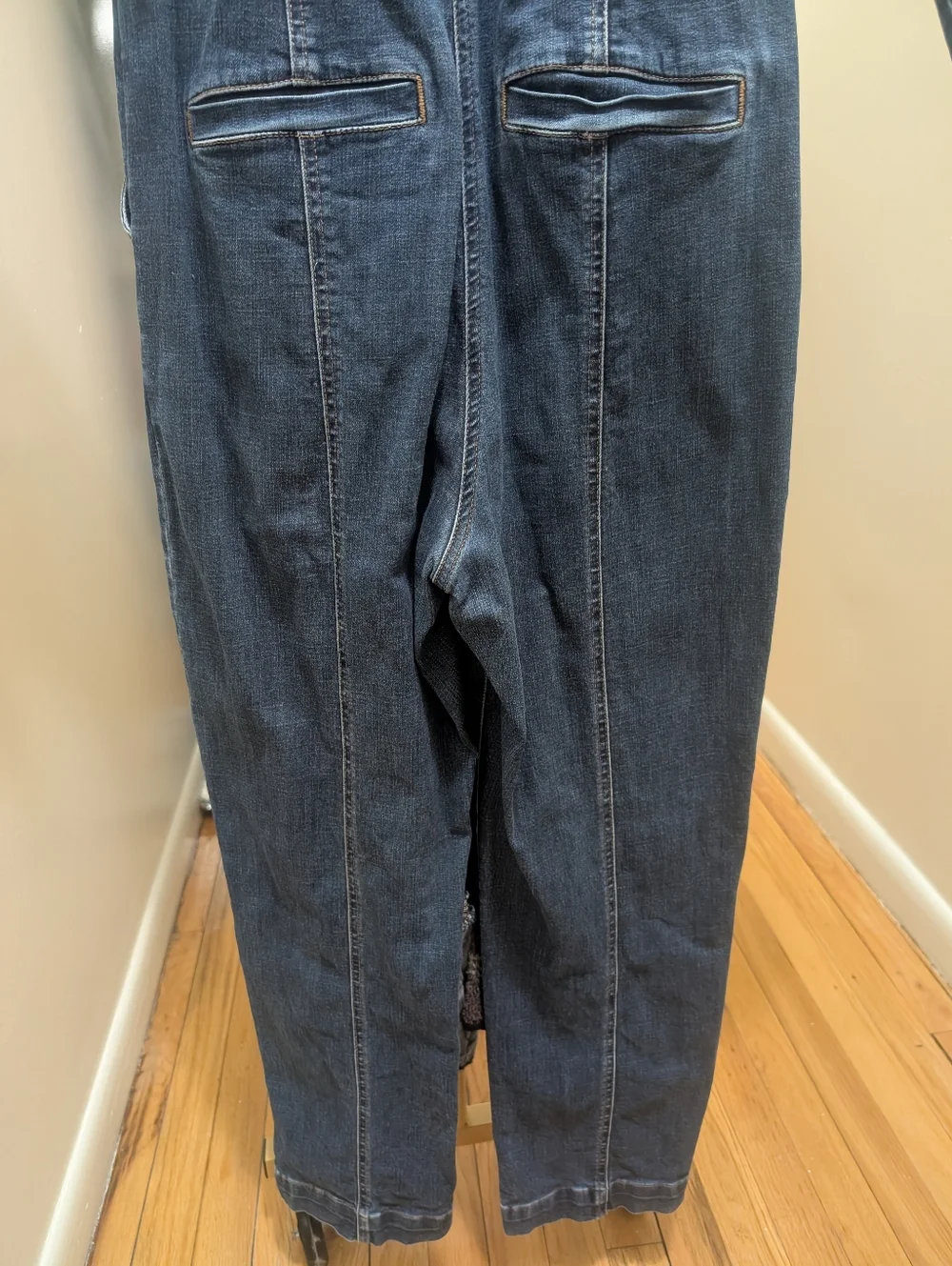 Madewell Denim Jumpsuit Puff Sleeve Size 6 - Picture 8 of 8
